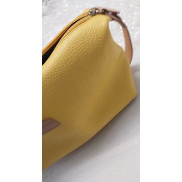 Moscardini~Firenze- Soft Yellow Leather Travel Toiletry Bag- NWOT - Picture 16 of 16